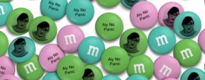 Aly No Panic Customized M&M's