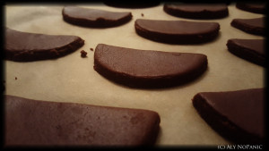 Half Moon Cutted ready for the oven